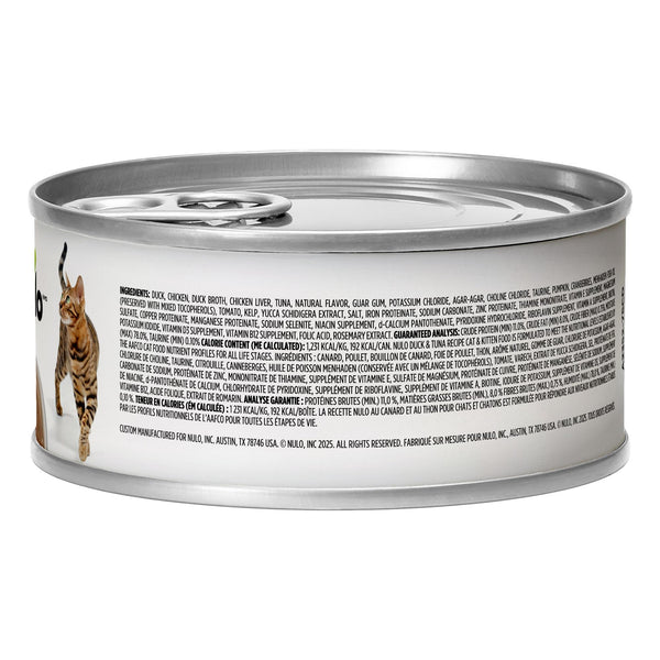 Nulo Cat & Kitten Duck & Tuna Grain-Free Wet Cat Food Can (CA)