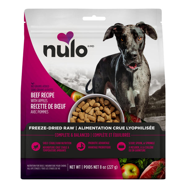 Nulo Beef with Apples Grain-Free Freeze-Dried Raw Dog Food (CA)