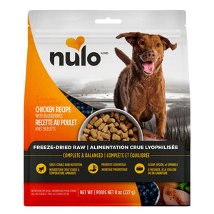 Nulo Chicken with Blueberries Grain-Free Freeze-Dried Raw Dog Food (CA)