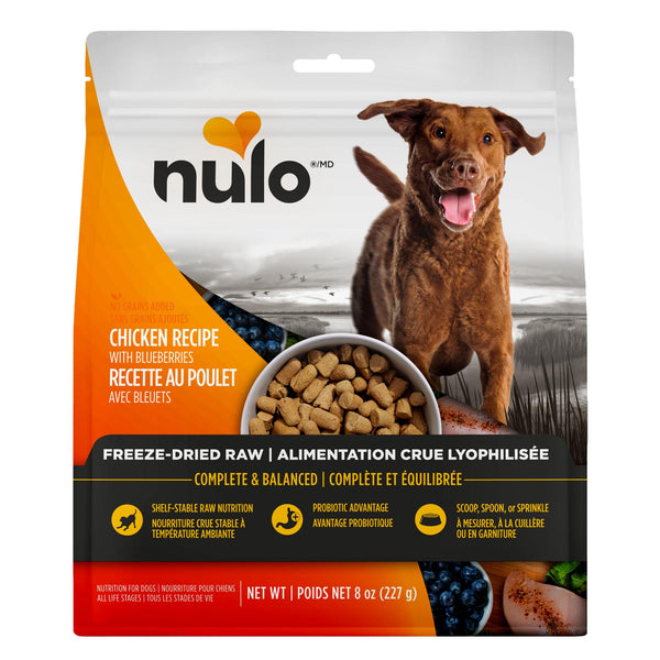 Nulo Chicken with Blueberries Grain-Free Freeze-Dried Raw Dog Food (CA)