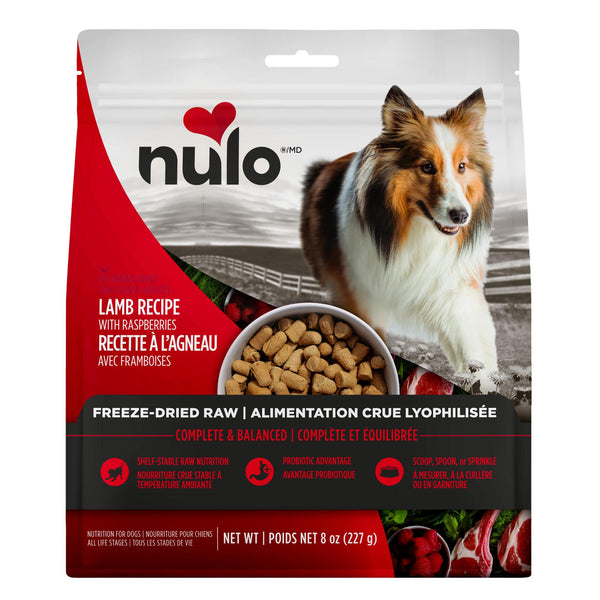 Nulo Lamb with Raspberries Grain-Free Freeze-Dried Raw Dog Food (CA)