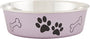Loving Pets Bella Bowls Pet Bowl, Metallic Grape