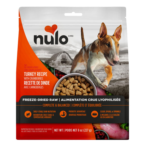 Nulo Turkey with Cranberries Grain-Free Freeze-Dried Raw Dog Food (CA)