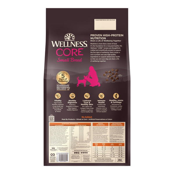 Wellness CORE Original Turkey & Chicken Small Breed Grain-Free Dry Dog Food