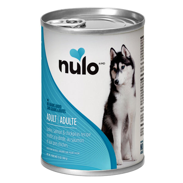 Nulo Adult Turkey, Salmon & Chickpeas Grain-Free Wet Dog Food Can (CA)