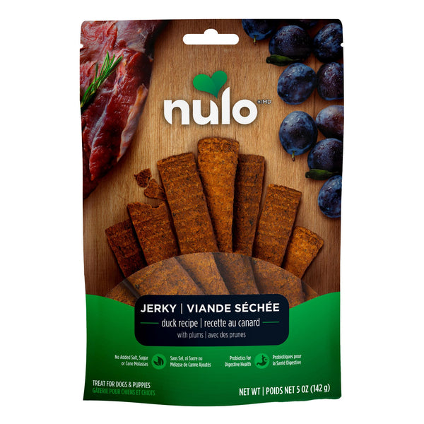 Nulo Jerky Strips Duck Recipe with Plums Dog Treats (CA)