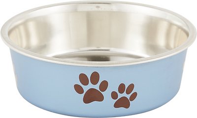 Loving Pets Bella Bowls Pet Bowl, Metallic Blueberry