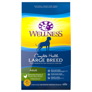 Wellness Complete Health Large Breed Adult Chicken & Brown Rice Dry Dog Food