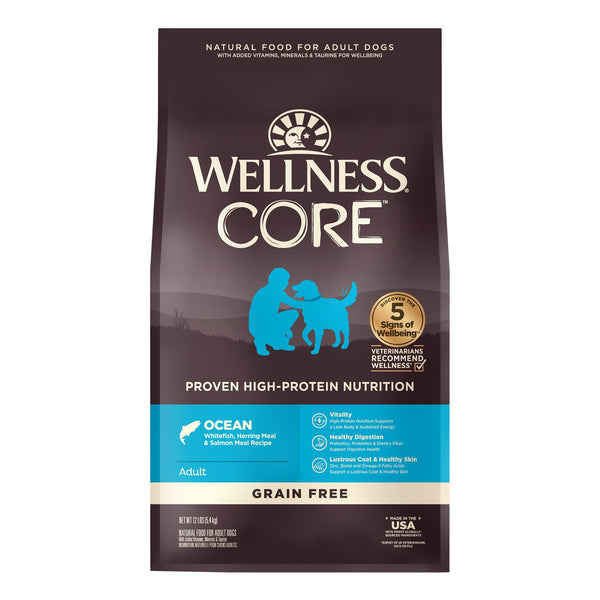 Wellness CORE Ocean Whitefish, Herring & Salmon Grain-Free Dry Dog Food