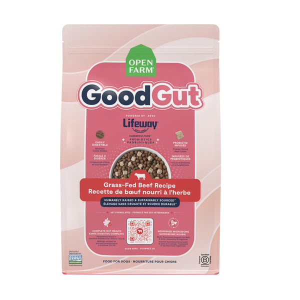 Open Farm GoodGut Grass-Fed Beef Dry Dog Food