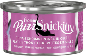 Fromm PurrSnickitty Tuna & Shrimp Entree in Gelee Wet Cat Food Can