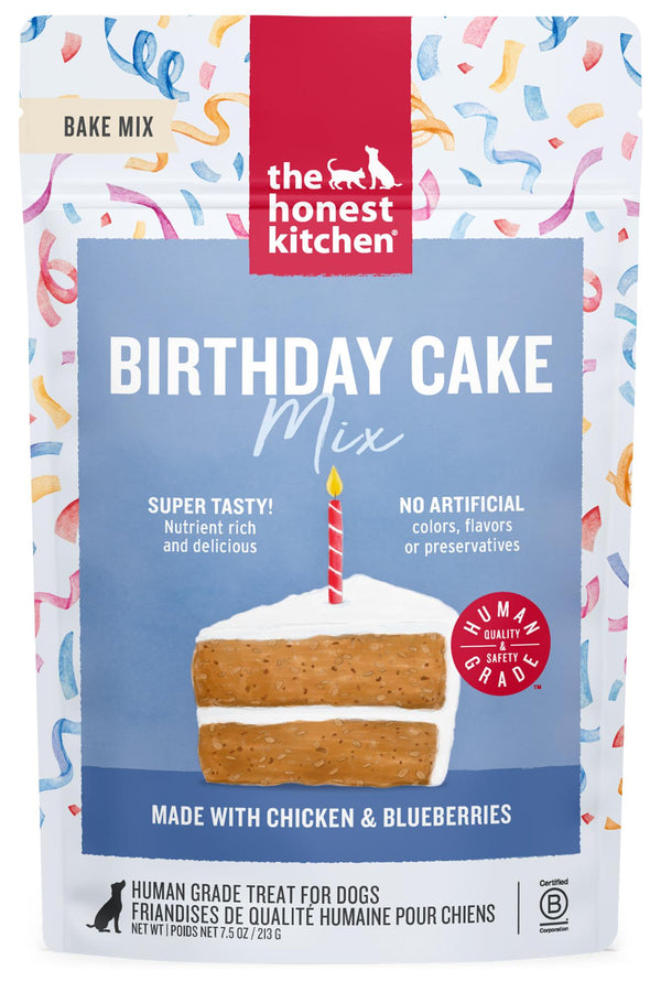 The Honest Kitchen Birthday Cake Mix Chicken & Blueberries Dog Treats