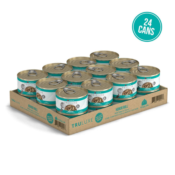 TRULUXE Honor Roll with Saba in Gravy Wet Cat Food Can