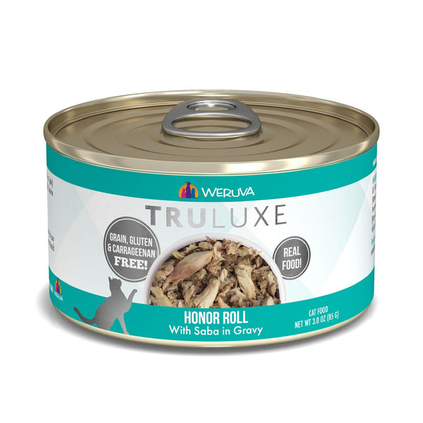 TRULUXE Honor Roll with Saba in Gravy Wet Cat Food Can