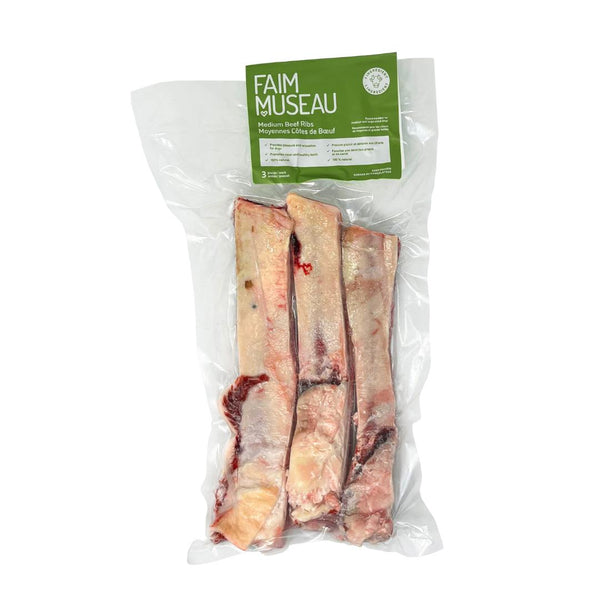 Faim Museau Beef Rib Dog Treats, Medium