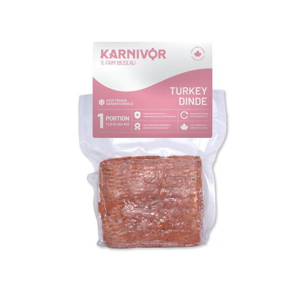 Faim Museau Karnivor Turkey Frozen Dog Food