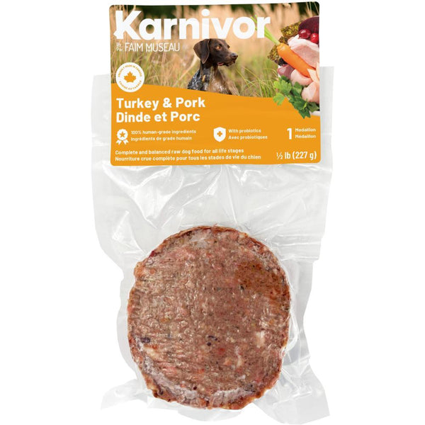 Faim Museau Karnivor Turkey & Pork Frozen Dog Food