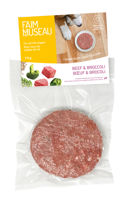 Faim Museau Beef & Broccoli Frozen Dog Food