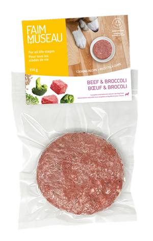 Faim Museau Beef & Broccoli Frozen Dog Food