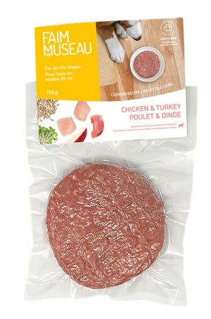 Faim Museau Chicken & Turkey Frozen Dog Food