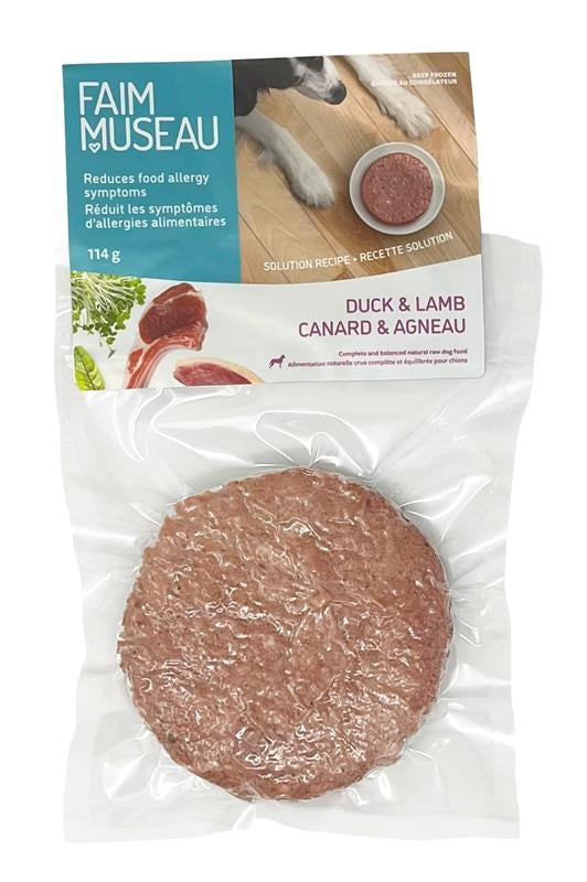 Faim Museau Duck & Lamb Frozen Dog Food