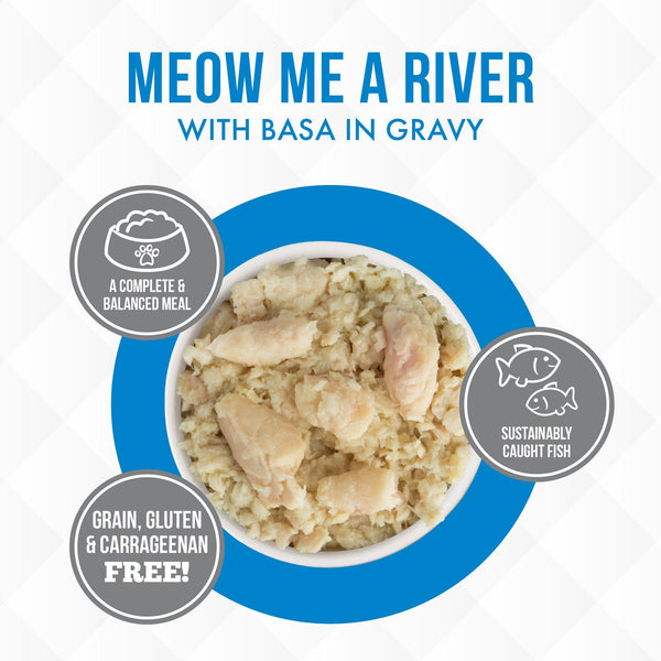 TRULUXE Meow Me a River with Basa in Gravy Wet Cat Food Can