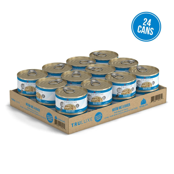 TRULUXE Meow Me a River with Basa in Gravy Wet Cat Food Can