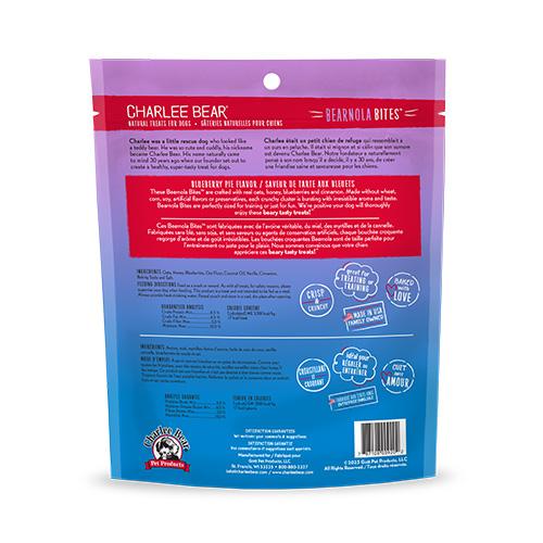 Charlee Bear Bearnola Bites Blueberry Pie Crunchy Clusters Dog Treats (CA)