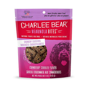 Charlee Bear Bearnola Bites Cranberry Cobbler Crunchy Clusters Dog Treats (CA)