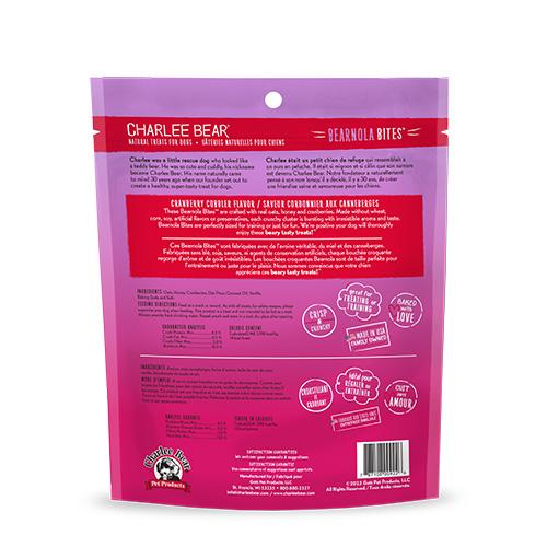 Charlee Bear Bearnola Bites Cranberry Cobbler Crunchy Clusters Dog Treats (CA)