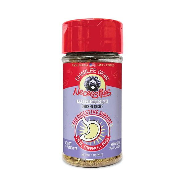 Charlee Bear Necessities Digestive Support Chicken Freeze-Dried Raw Dog Food Topper (CA)