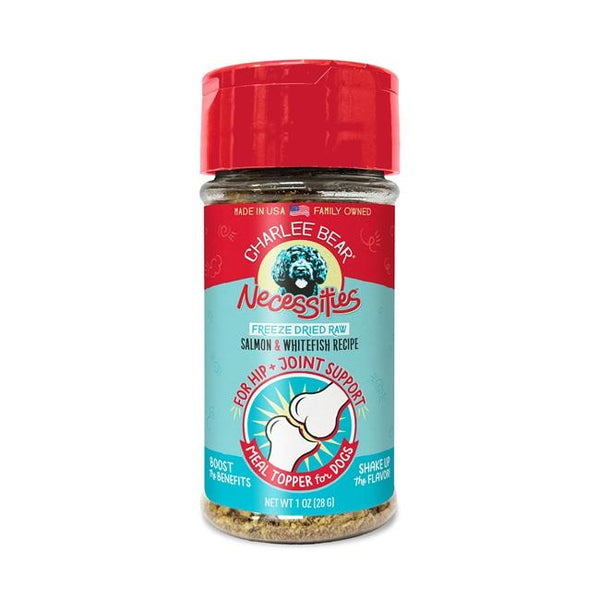Charlee Bear Necessities Hip & Joint Support Salmon & Whitefish Freeze-Dried Raw Dog Food Topper (CA)