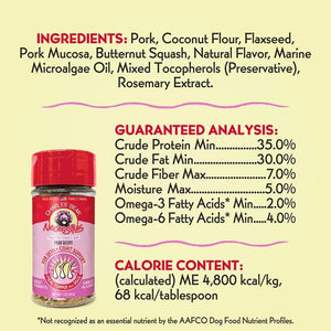 Charlee Bear Necessities Skin & Coat Support Pork Freeze-Dried Raw Dog Food Topper (CA)