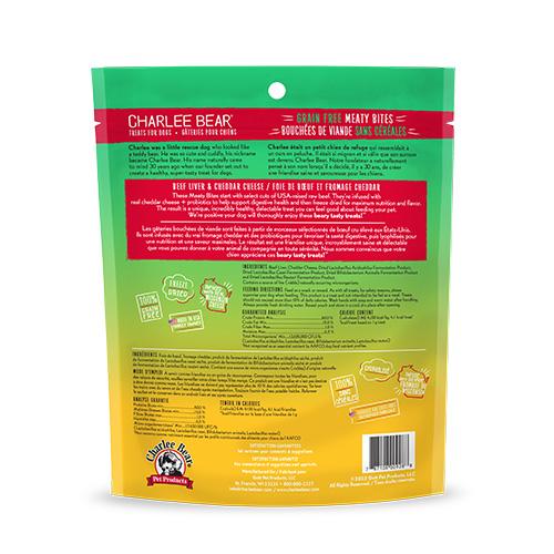 Charlee Bear Meaty Bites Beef Liver & Cheddar Cheese Freeze-Dried Dog Treats (CA)
