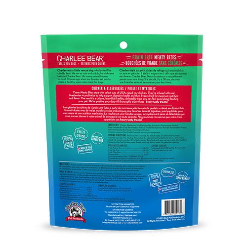 Charlee Bear Meaty Bites Chicken & Blueberries Freeze-Dried Dog Treats (CA)