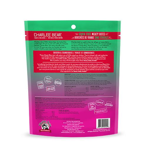 Charlee Bear Meaty Bites Chicken & Cranberries Freeze-Dried Dog Treats (CA)