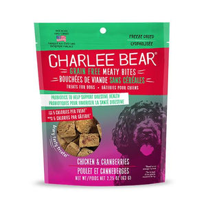 Charlee Bear Meaty Bites Chicken & Cranberries Freeze-Dried Dog Treats (CA)