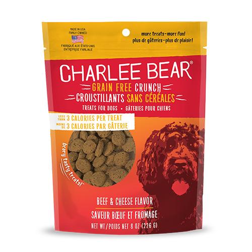 Charlee Bear Crunch Beef & Cheese Grain-Free Dog Treats (CA)