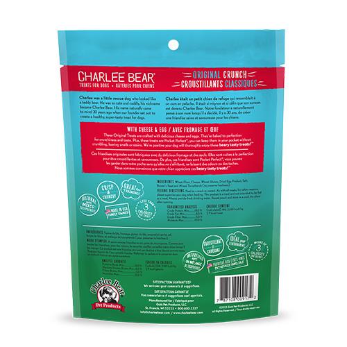 Charlee Bear Original Crunch with Cheese & Egg Dog Treats (CA)