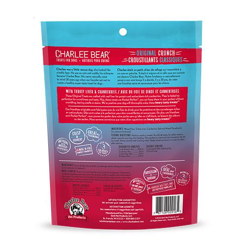 Charlee Bear Original Crunch with Turkey Liver & Cranberries Dog Treats (CA)