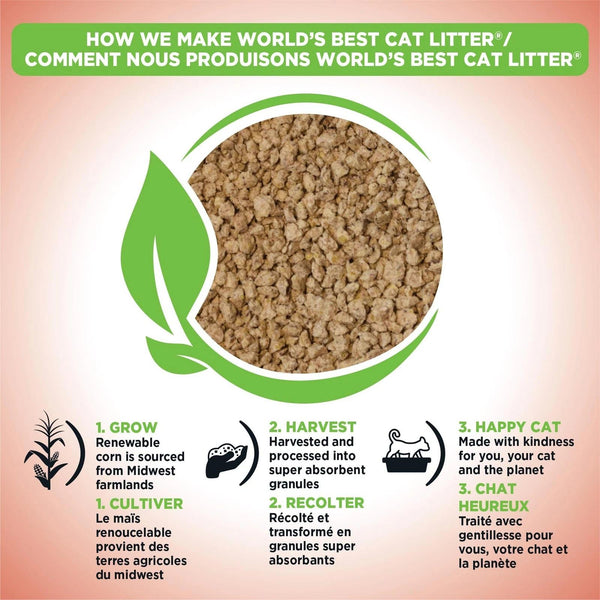 World's Best Multiple Cat Unscented Clumping Cat Litter