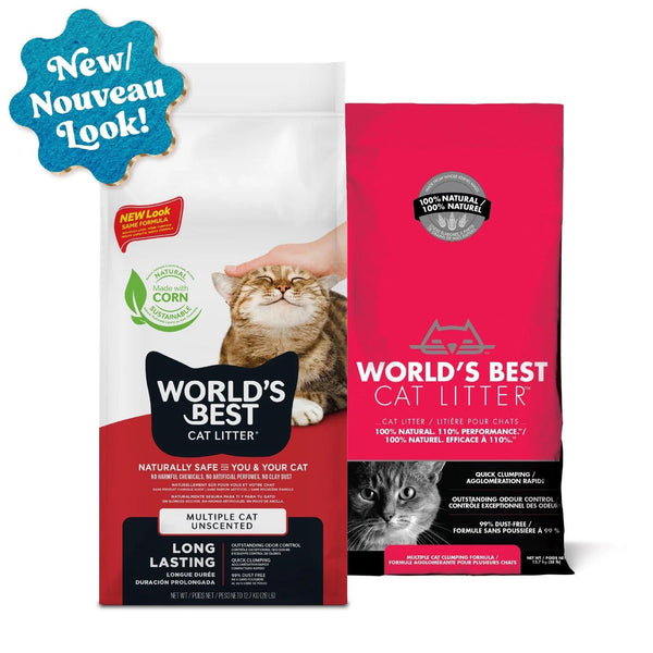 World's Best Multiple Cat Unscented Clumping Cat Litter