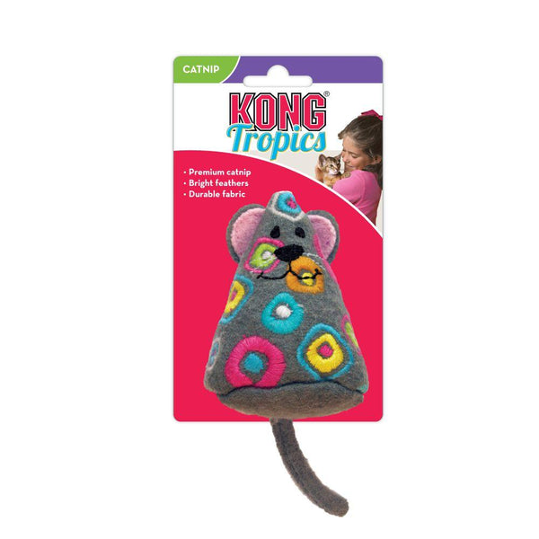 KONG Tropics Mouse Cat Toy, Color Varies