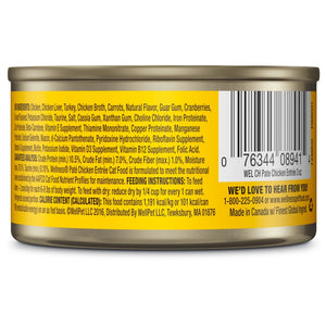 Wellness Complete Health Pate Chicken Entree Grain-Free Wet Cat Food Cans