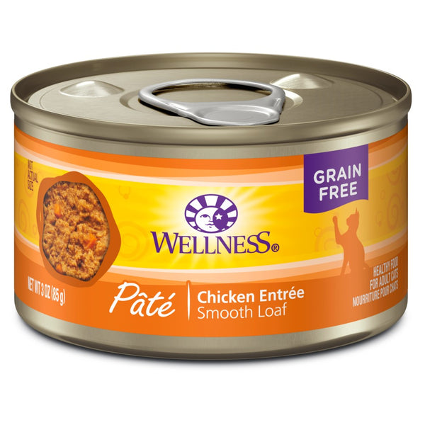 Wellness Complete Health Pate Chicken Entree Grain-Free Wet Cat Food Cans