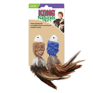 KONG Naturals Crinkle Fish Cat Toy, Color Varies, 2-pk