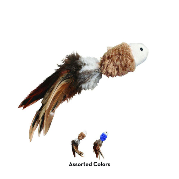 KONG Naturals Crinkle Fish Cat Toy, Color Varies, 2-pk