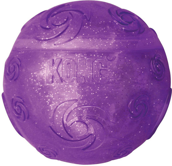 KONG Squeezz Crackle Ball for Dogs, Color Varies