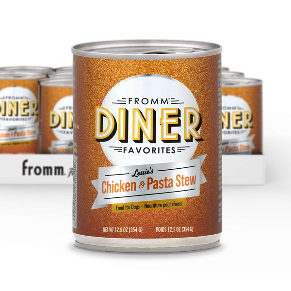Diner Favorites Louie’s Chicken & Pasta Stew Wet Dog Food