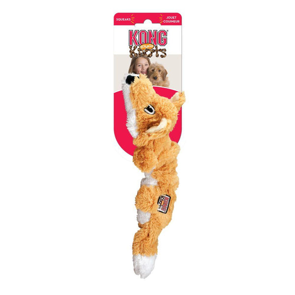 KONG Scrunch Knots Fox Dog Toy